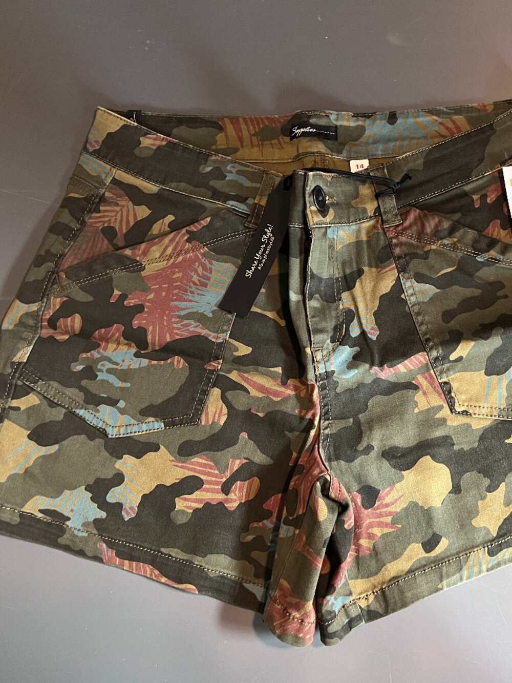 Union Bay - Alix 5" Stretch Short - Palm Leaf Camo - 14